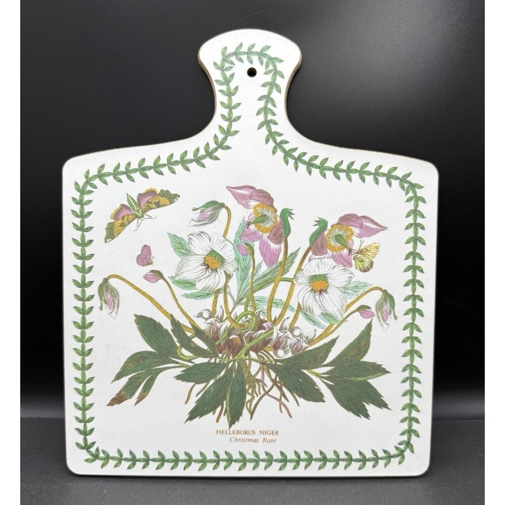 Portmeirion Melamine Chopping Board Botanic Garden Christmas Rose 10"x 12"